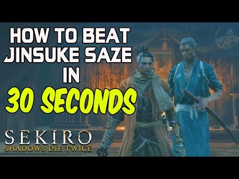 Video: Sekiro Ashina Elite Jinsuke Saze Fight - Come Battere E Uccidere Ashina Elite