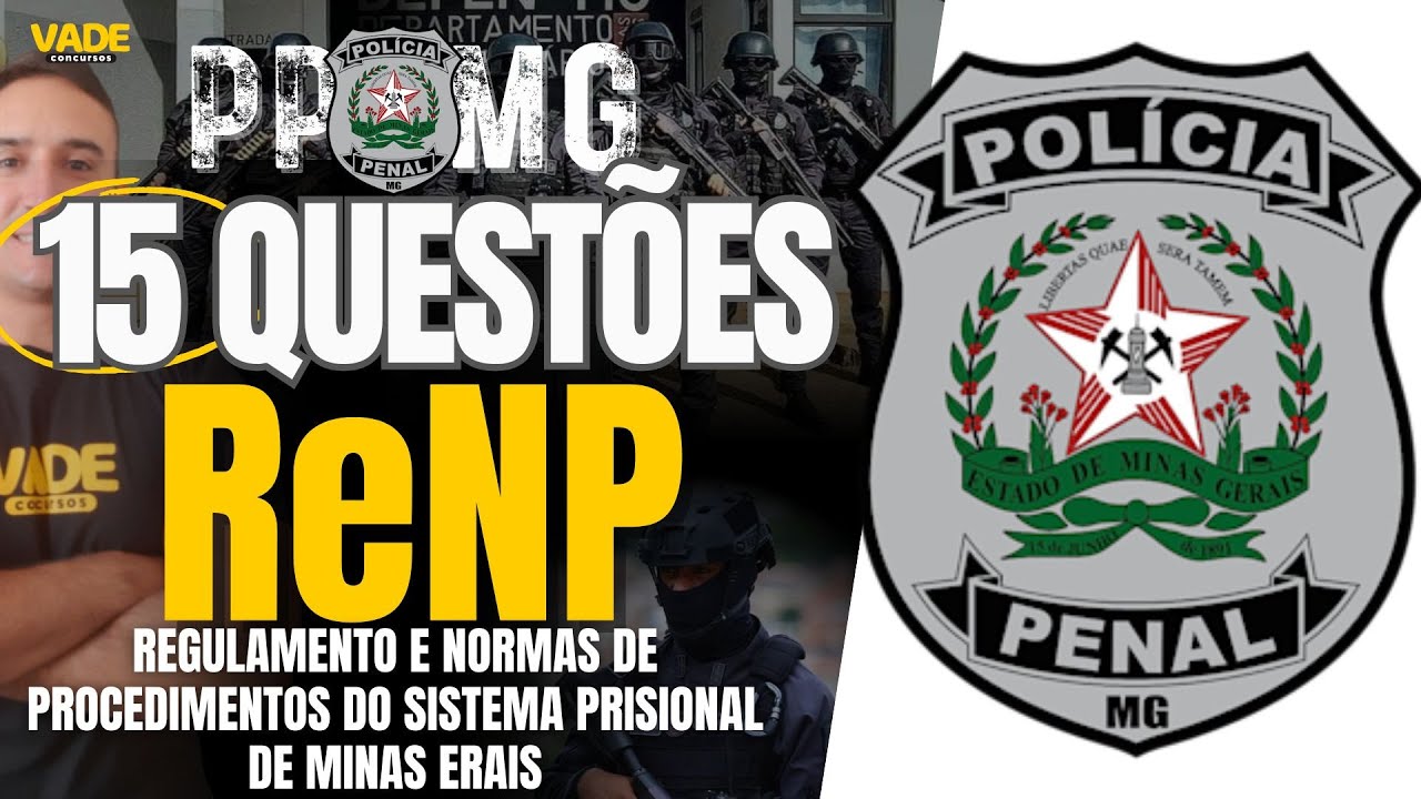 CONCRSO PPMG: 15 QUESTÕES - ReNP - FECHANDO O EDITAL!!!