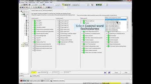 38: Howe to Monitor Control Status Words in Sinamics STARTER