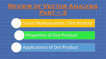 Scalar Multiplication / Dot product of vectors