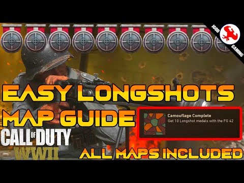 Easy Long Shot Medals in Call of Duty WW2 Map Guide