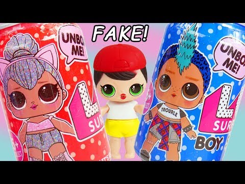Fake Lol Dolls Surprise Vs Real Series 5 #Hairgoals Makeover Series With  Barbie Bath - Youtube