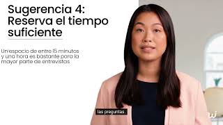 Consejos y sugerencias para completar una entrevista en video (ES)