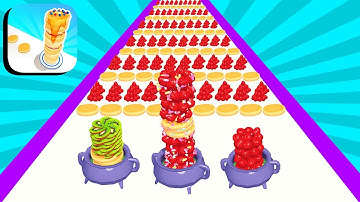 Pancake Run 🎂🥞🍰 All Levels Gameplay Android,ios (Levels 152-154)