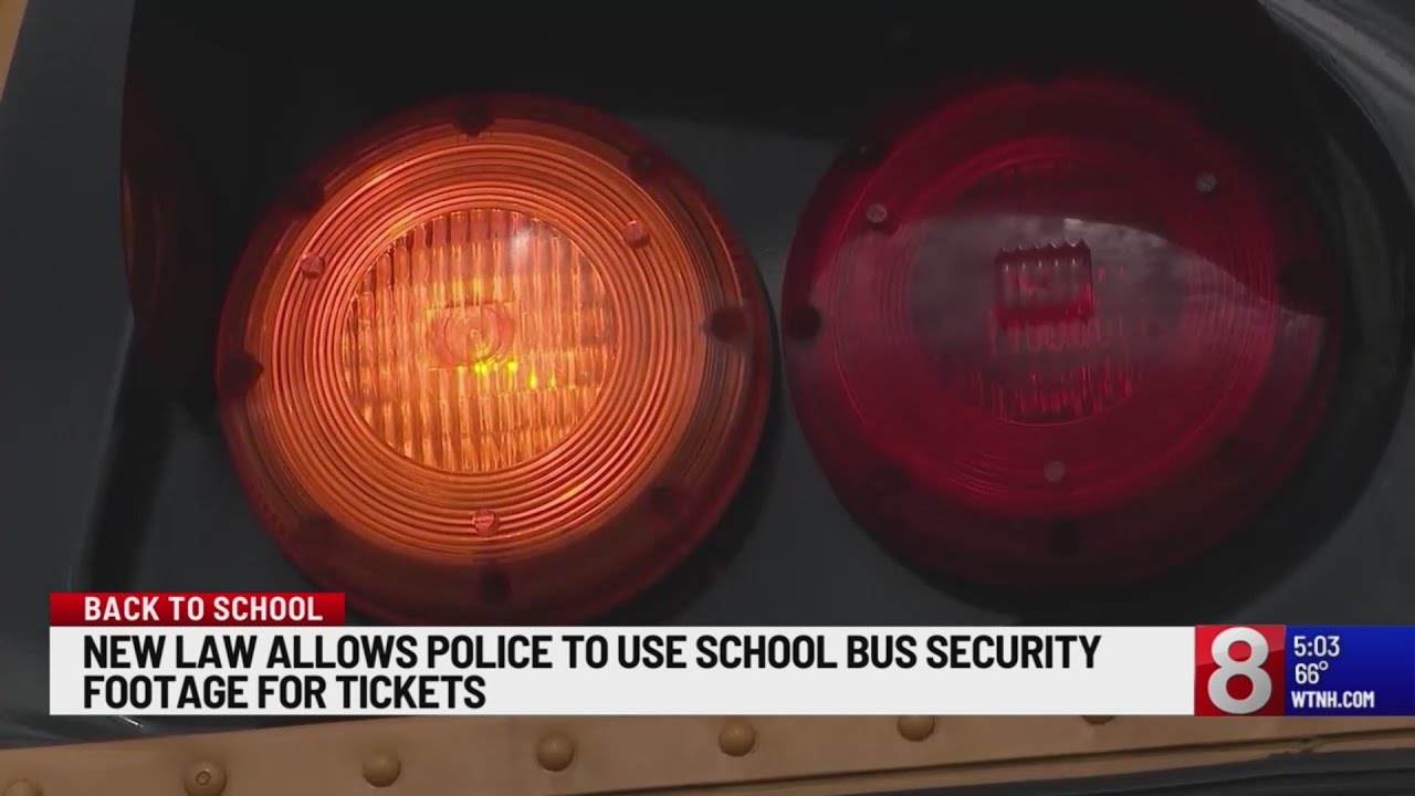 New law allows police to use school bus security camera for tickets ...