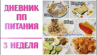 ПП МЕНЮ на ДЕНЬ| РАЦИОН за 3 НЕДЕЛЮ