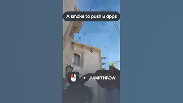 THROW THIS SMOKE TO PUSH B APPS ON MIRAGE #shorts #csgo #cs2