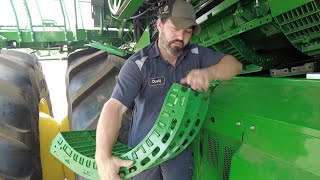 Changing Concaves on a John Deere X9 Combine