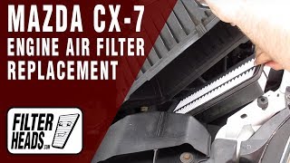 Athlete Statistics How to Replace Engine Air Filter 2007 Mazda CX-7 L4 2.3L