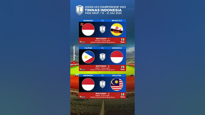 Jadwal Indonesia AFF U23 Championship 2025 #timnasindonesia #jadwaltimnasu23 #affu23championship