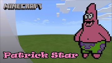 Minecraft: Pixel Art Tutorial and Showcase: Patrick Star (SpongeBob SquarePants)