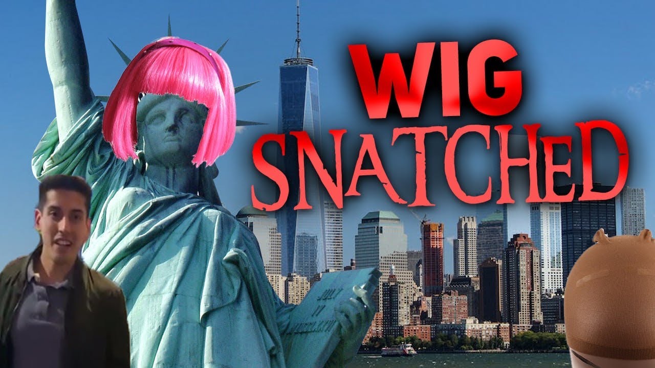 WS Snatches A Sista's Wig Off Of Her Head As She Was Walking Down NYC Street