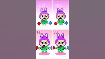 Labubu SQUID GAME 3 but phases #sprunki #labubu #shorts