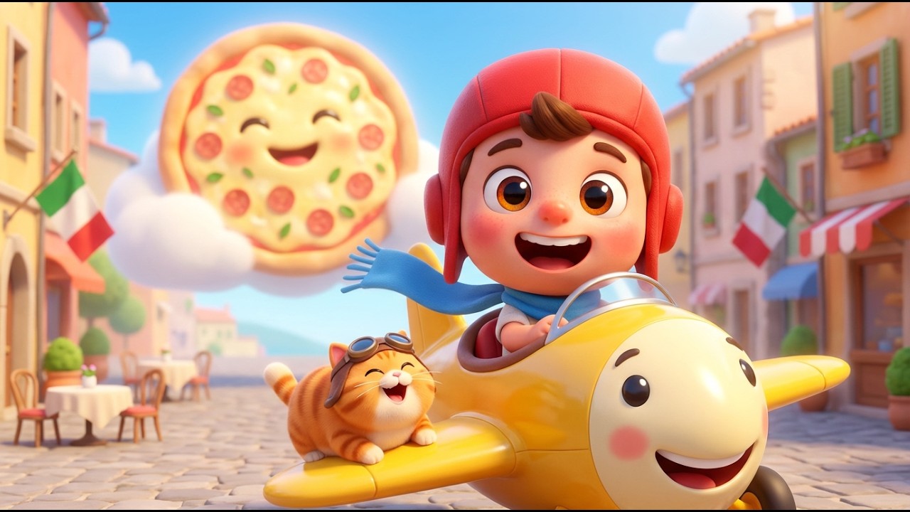 Canzone dell’Aereo per Bambini 🛩️ Vola Vola Aeroplano | Musica Allegra Italiana