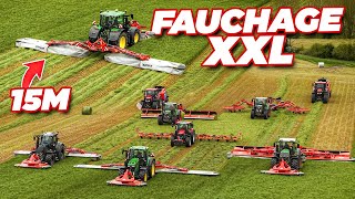 🤩 FAUCHAGE en 15M !! |FENAISON XXL KUHN Forage Pro Days 😱