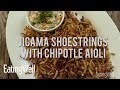How to Make Spiralized Jicama Shoestrings with Chipotle Aioli