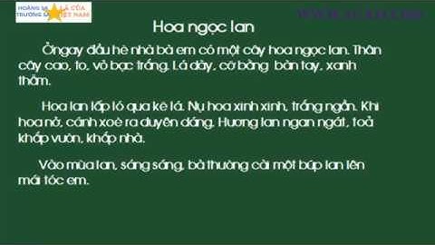 Hoa ngọc lan, Học vần Tiếng Việt lớp 1,  thuan mai, tiêng việt 1