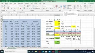 Feed formulation for Dairy animals (milking,heifer,dry-pregnant)by #Excelsheetmethods #DrEjazhussain screenshot 3