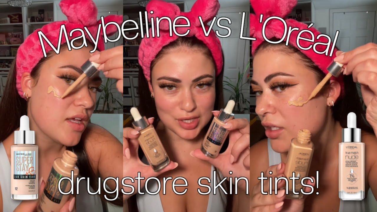 BEST DRUG STORE SKIN TINT? *NEW* Maybelline Super Stay Skin Tint Shade 372  - 11 hour wear test 