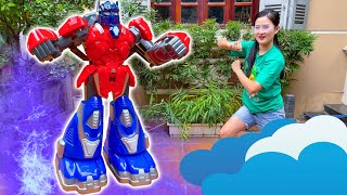 Changcady và thi đấu với siêu nhân, đồ chơi siêu nhân điều khiển từ xa - Part 7