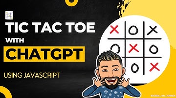 Learn How to Use ChatGPT for building a TIC TAC TOE Game in JavaScript | ASMR Programming 4K