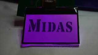 Midas LCD 128x64 with RGB LED Backlight Demonstration - ST7565P Controller.