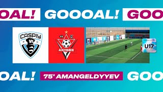 КАСПИЙ 1:2 АКТОБЕ | РАМАЗАН АМАНГЕЛЬДЫЕВ | 22 ТУР | QJL U17 2025