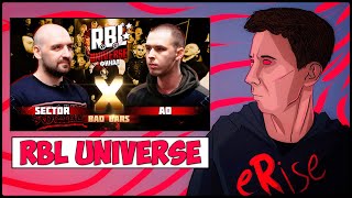 РЕАКЦИЯ SECTOR vs АО (ГЛАВНЫЕ СУКИ БАТТЛ РЭПА vs ПЛАСТМАССОВЫЙ МИР) - RBL UNIVERSE BAD BARS [СТРИМ]