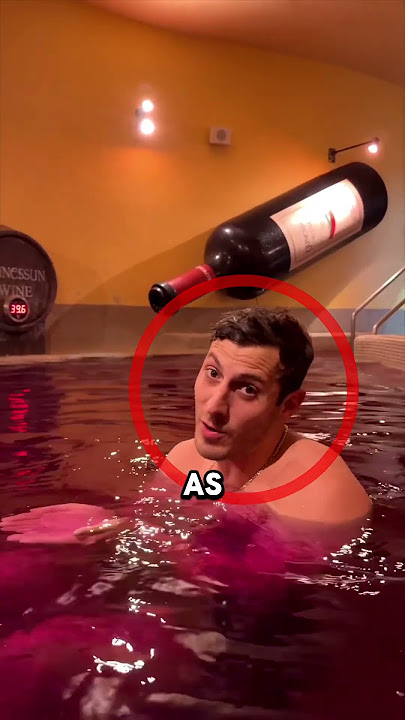 Bathe in Wine in Japan 🇯🇵🍷 #shorts