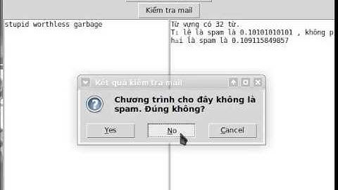 Naive Baysiam Spam Filter demo