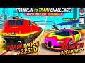 Franklin vs Train Challenge in Indian Bikes Driving 3D! 🚆🔥 (Bugatti Speed Test)