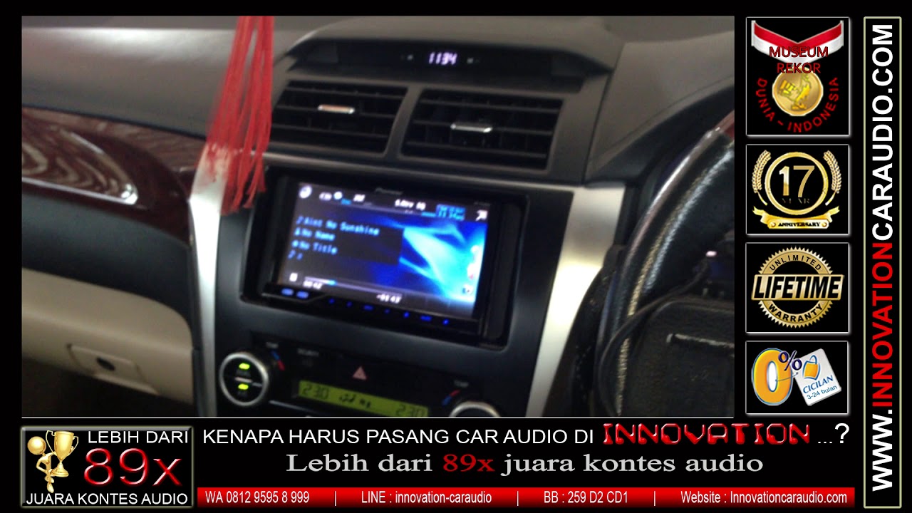 Paket Audio Mobil Camry Innovation Car Audio Jakarta Youtube