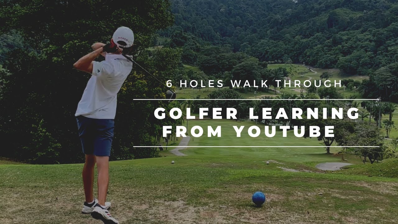 Talented golfer learning all his fundamental from YOUTUBE only