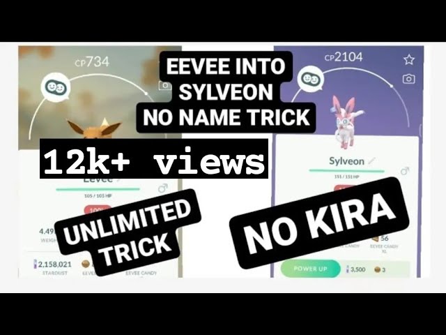 Shiny Sylveon Evolution! Pokemon GO Kira Trick #shorts 