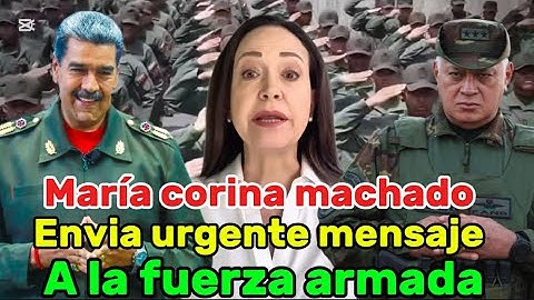 María Corina Machado sends an urgent message to the armed forces.