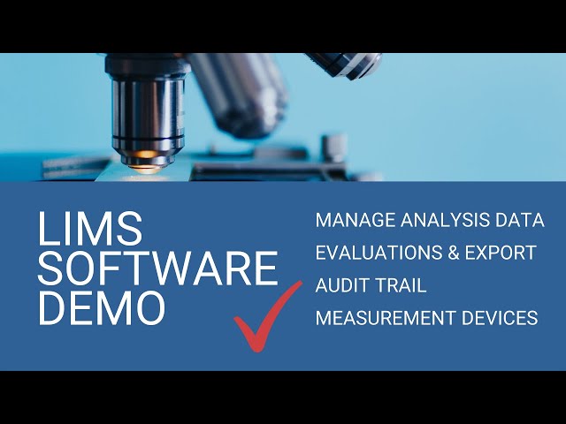 LIMS Software Demo: Laboratory Information Management System - LIMS system Overview