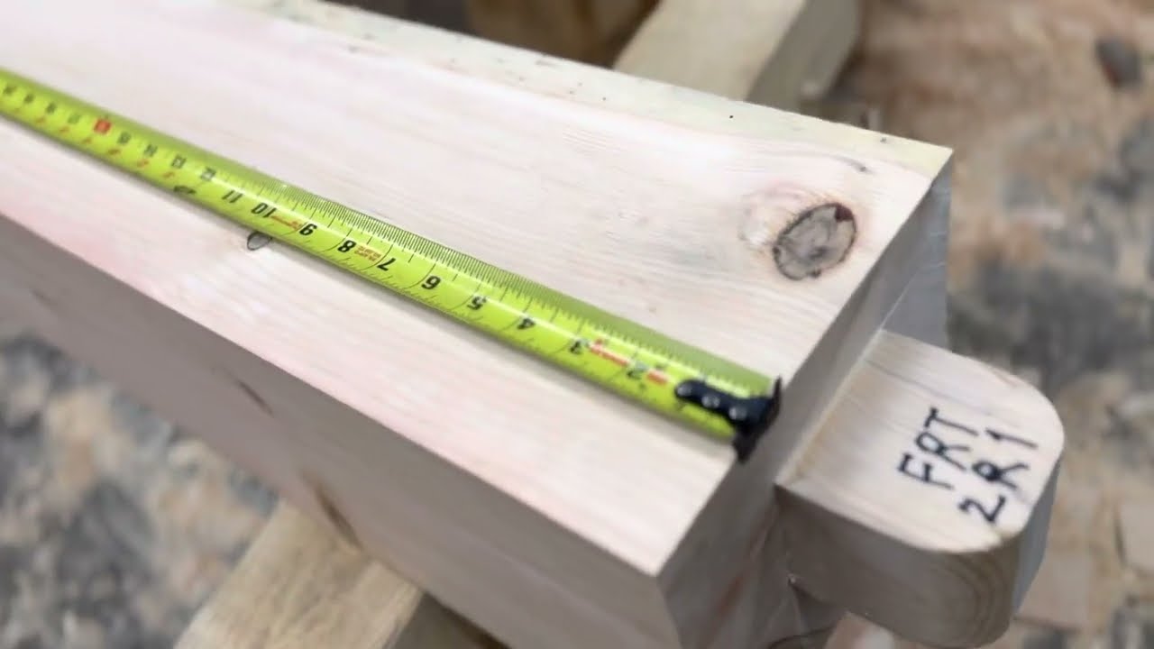 Timber Frame Tenon Gauge Checker 1.5 and 2 Slots With Handle on the End.  Made in the USA Timber Framing Tool -  Finland