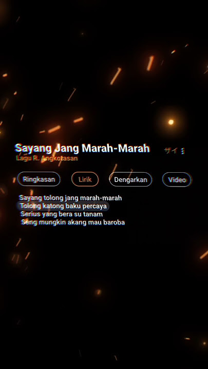 Sayang Jang Marah Marah - R.Angkotasan (Lirik Google) #liriklagu #liriklagugoogle