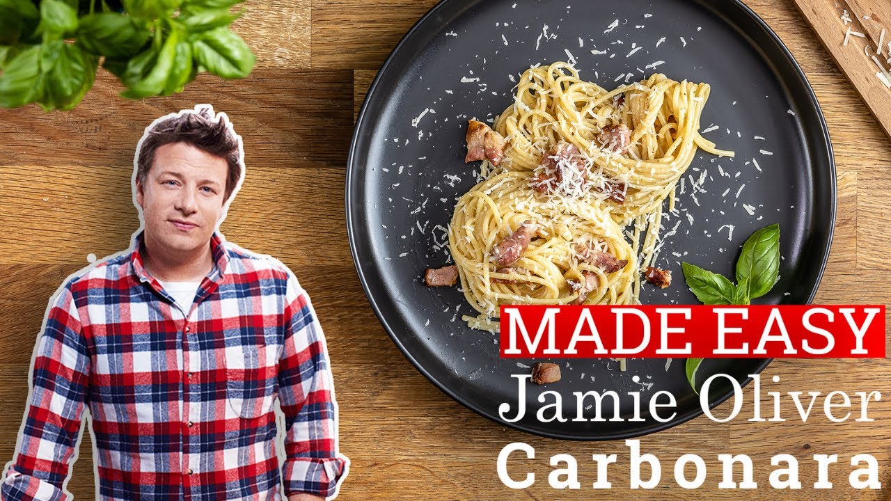 Jamie Oliver's Carbonara recipe [MADE EASY] - YouTube