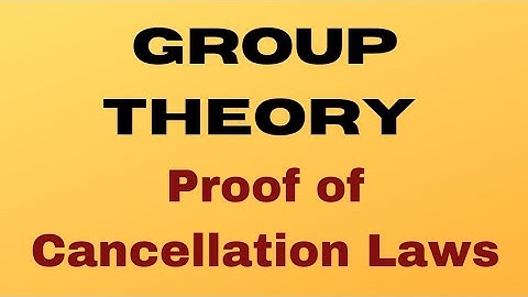 Group Theory: Proof of important theorems (Cancellation laws)