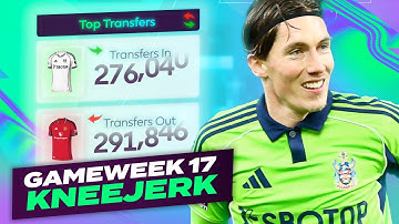 MORE PRICE RISES 🚀 FPL KNEEJERK GAMEWEEK 17 | Fantasy Premier League Tips 2025/26