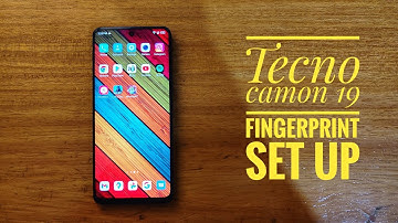 Tecno camon 19 fingerprint set up.