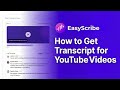 How to Get Transcript of Youtube Video [FREE]
