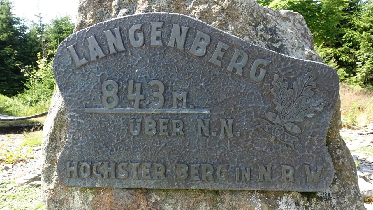 Langenberg 843m höchster Berg von NRW
