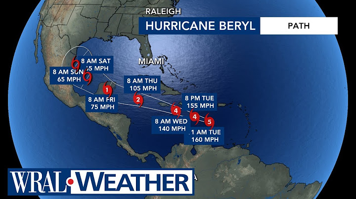 Hurricane Beryl Projections: Making landfall in the Caribbean as a Category 5
