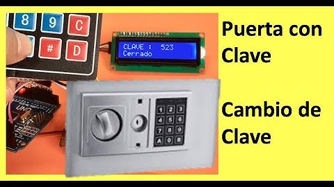 ✅ Acceso Puerta con Clave y opción de cambiar la Clave con Arduino, Control de Acceso inteligente
