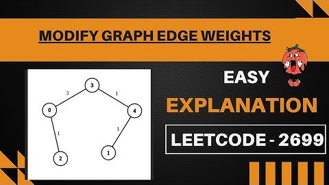 Modify Graph Edge Weight || Leetcode 2699 || Hindi || Easy explanation || Code wizard