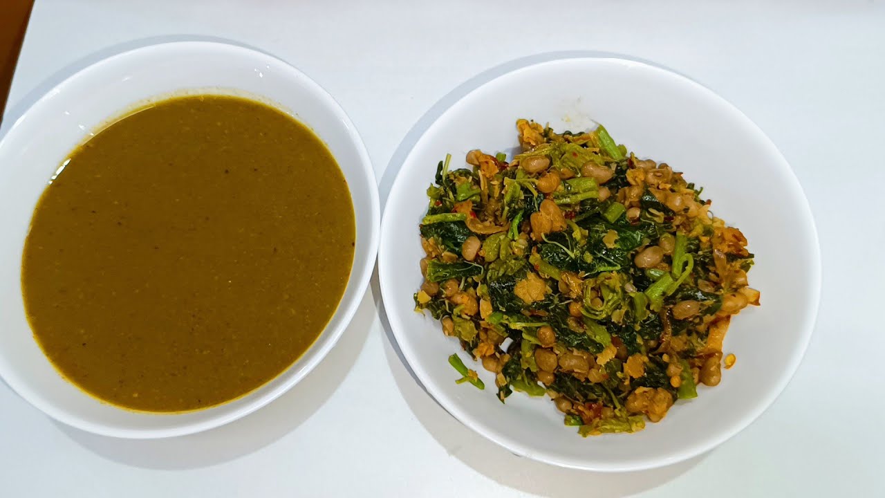 Lobey Bhaji ka char (Bangalore style Lunch recipe)