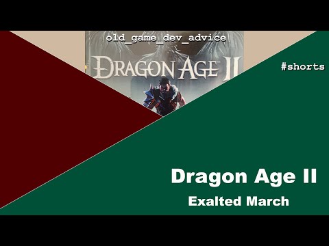 Video: Bertahun-tahun Kemudian, BioWare Mendedahkan Mengapa Pengembangan Dragon Age 2 Exalted March Di Dalam Tin