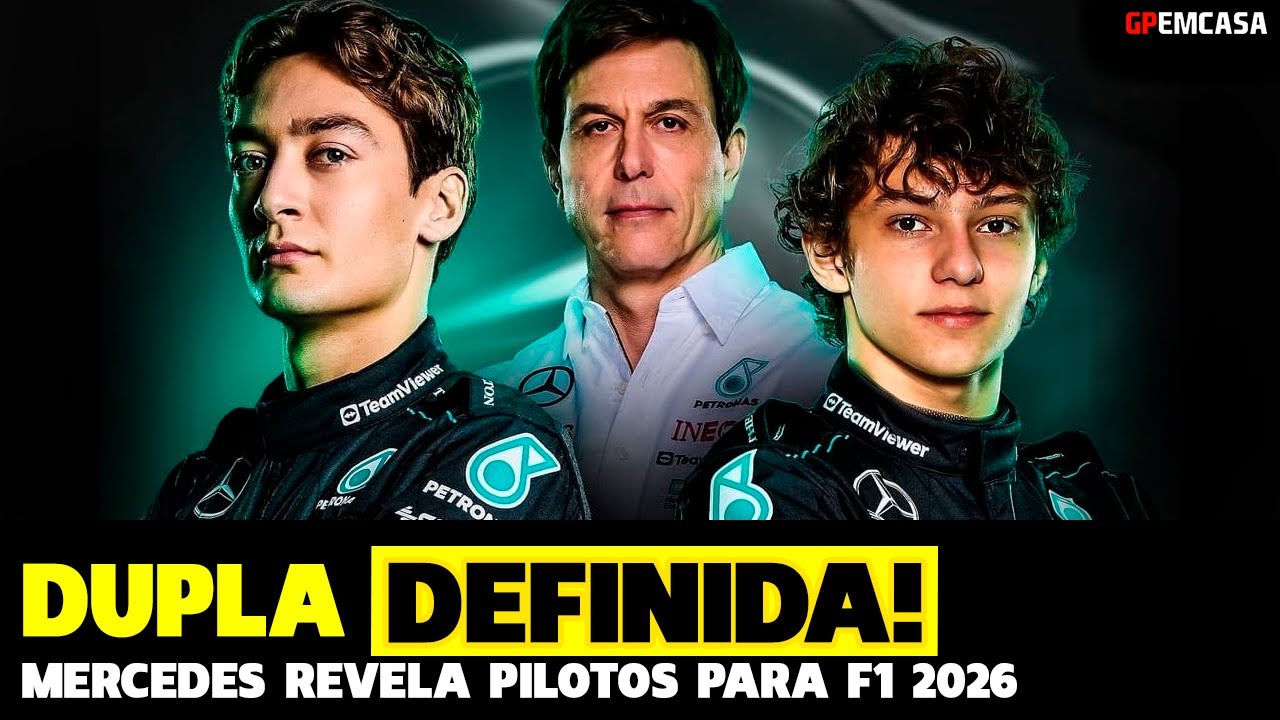 🚨Mercedes Confirma Dupla De Pilotos Para Temporada 2026 | Fórmula 1